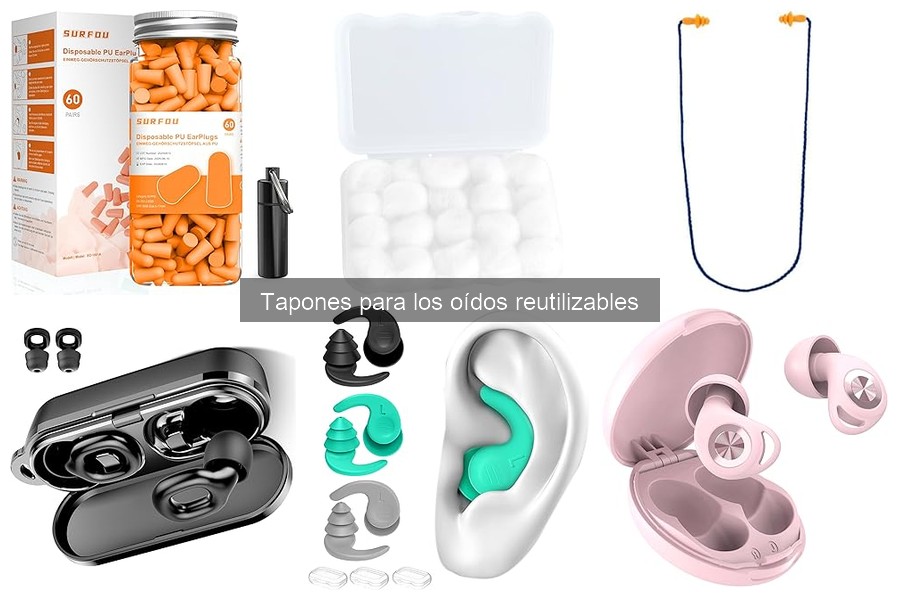 Guía para elegir los mejores tapones reutilizables para oídos