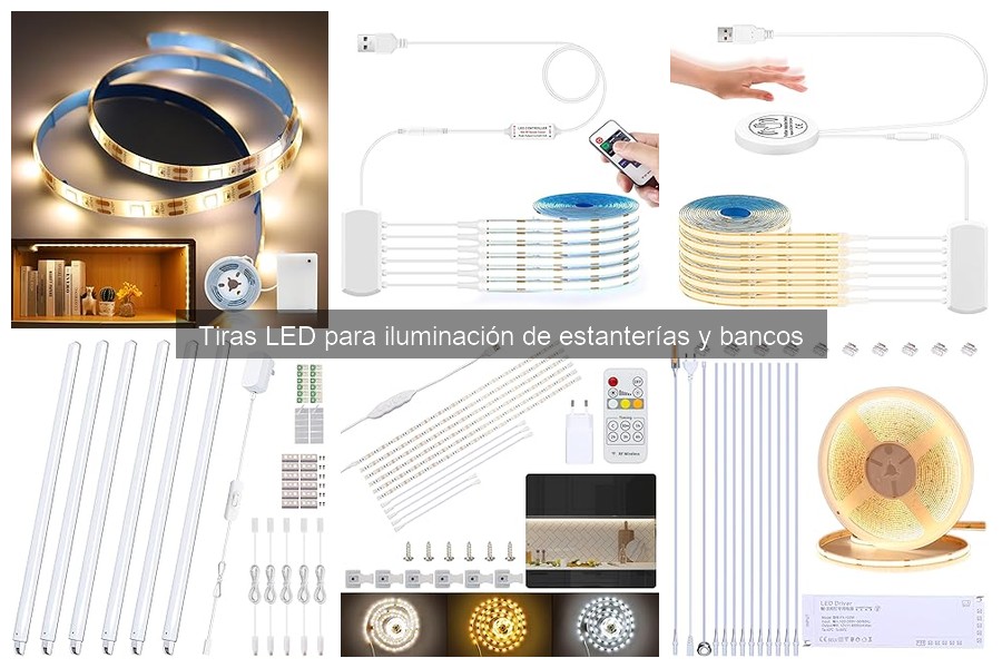 Guía para elegir tiras LED para estanterías y bancos
