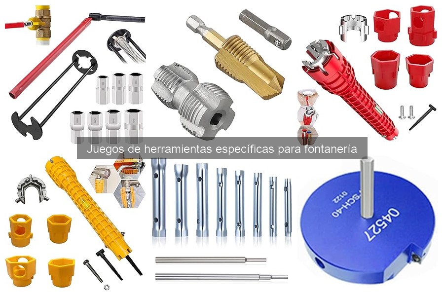 Herramientas esenciales en un juego de fontanería