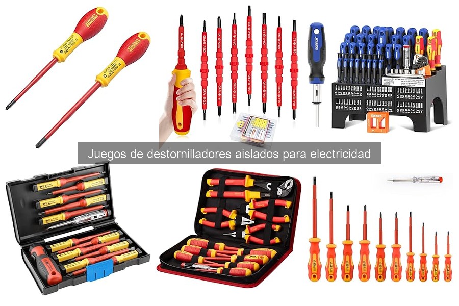 Instrucciones para usar destornilladores aislados con seguridad
