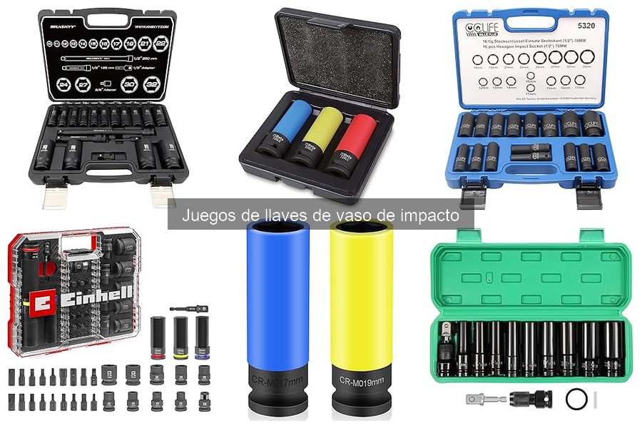 Instrucciones para usar juegos de llaves de vaso de impacto