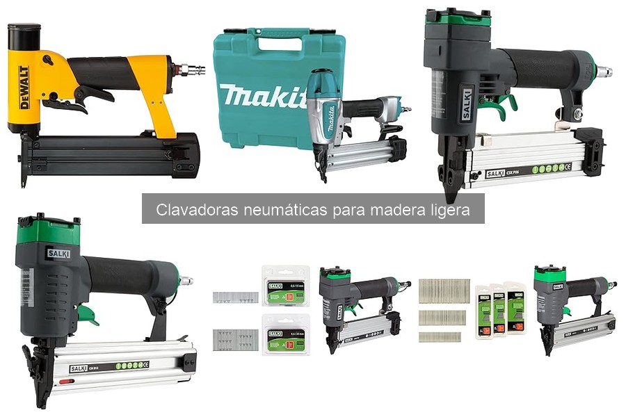 La mejor clavadora neumática para principiantes en madera ligera