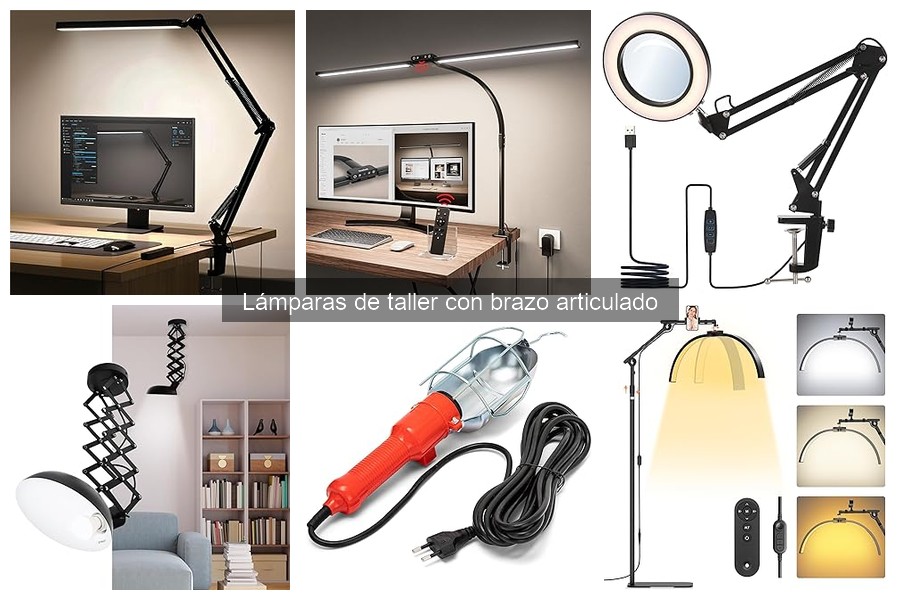 La mejor lámpara de taller con brazo articulado para soldadores