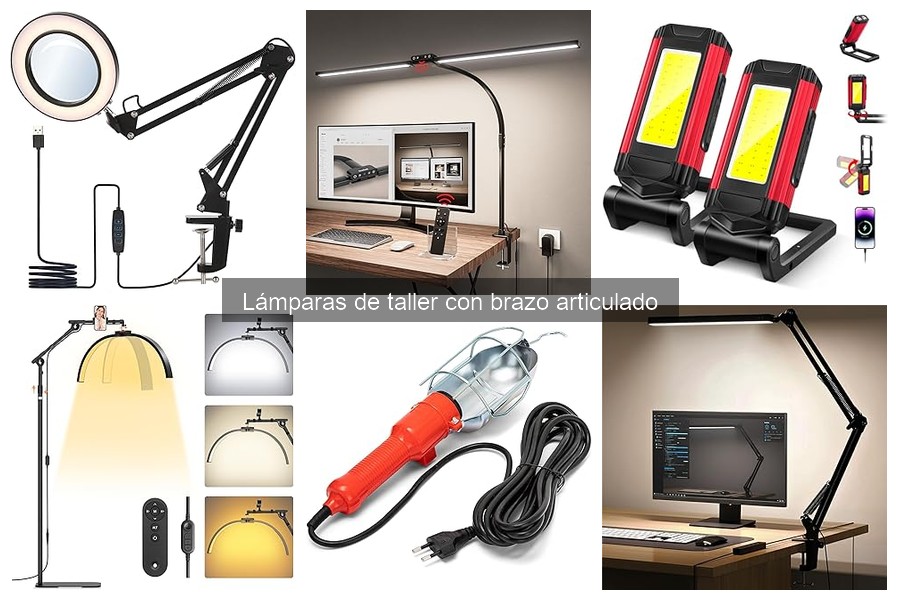 Lámparas de taller con brazo articulado: ¿qué son y para qué sirven?