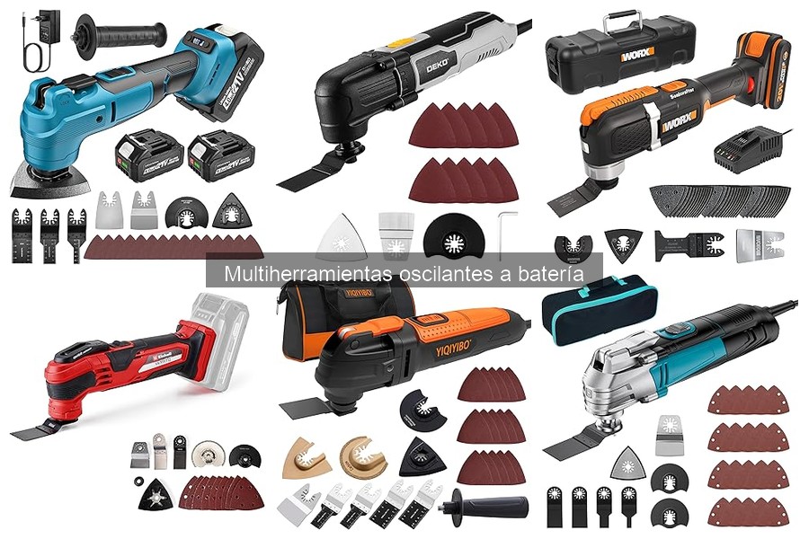 Mantenimiento de multiherramientas oscilantes a batería