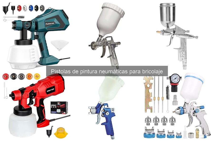 Mantenimiento y limpieza de pistolas de pintura neumáticas