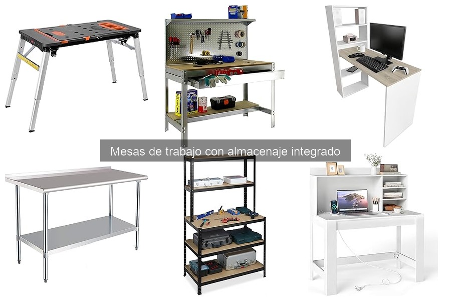 Mejores accesorios para mesas de trabajo con almacenaje integrado