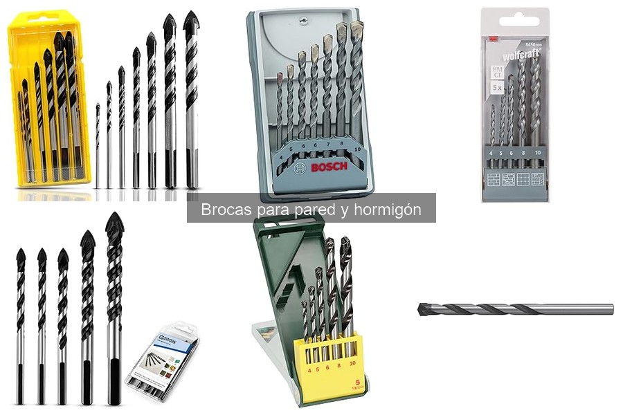 Mejores brocas para pared y hormigón: tipos y características
