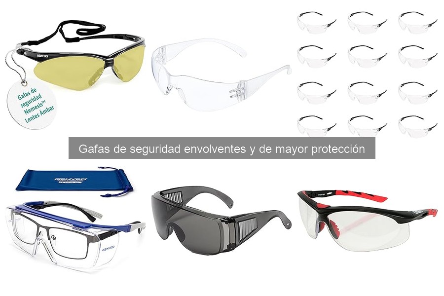 Mejores gafas de seguridad envolventes para profesionales