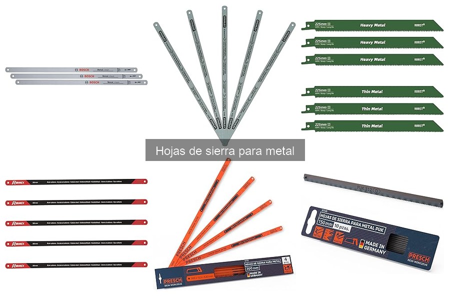 Mejores hojas de sierra para metal: modelos destacados