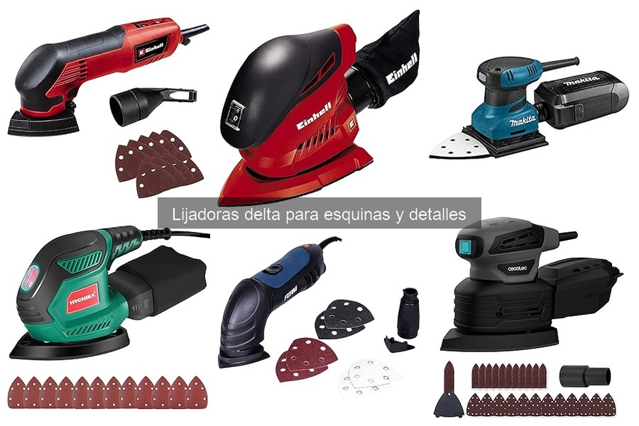 Mejores lijadoras delta para trabajos en esquinas