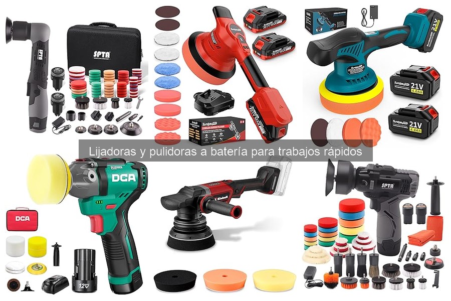 Mejores lijadoras y pulidoras a batería 2023: Comparativa