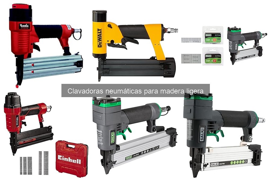 Mejores marcas de clavadoras neumáticas para madera ligera