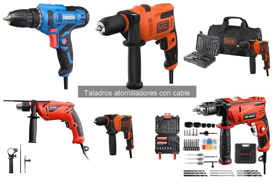 Mejores marcas de taladros atornilladores con cable