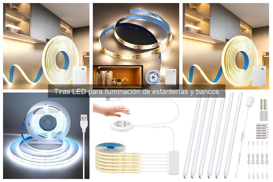 Mejores marcas de tiras LED para estanterías y bancos