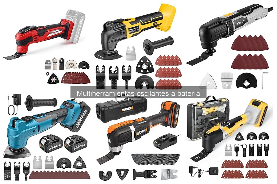 Mejores multiherramientas oscilantes a batería para principiantes