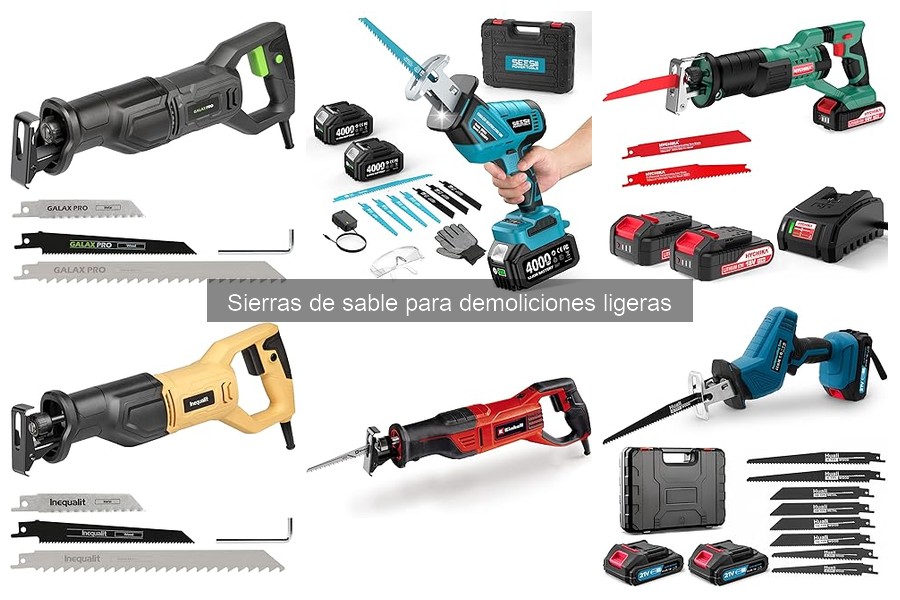 Mejores Sierras de Sable para Demoliciones Ligeras