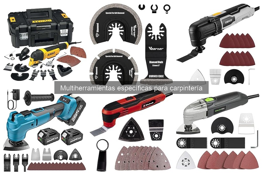 Multiherramientas para Carpintería: Tipos y Usos por Proyecto