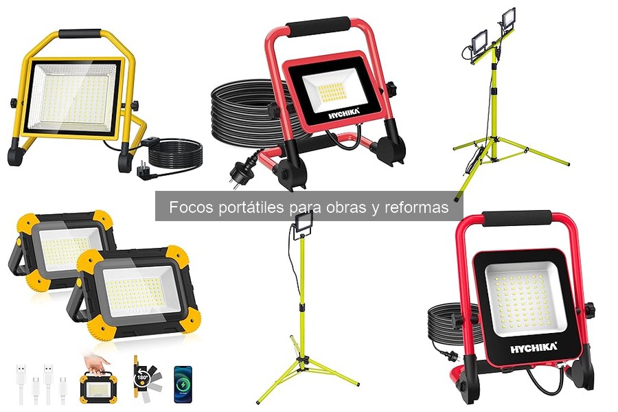 Precios de focos portátiles para obras y reformas