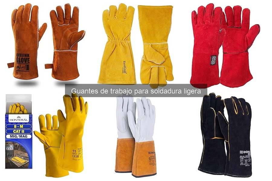 Precios de guantes de trabajo para soldadura ligera