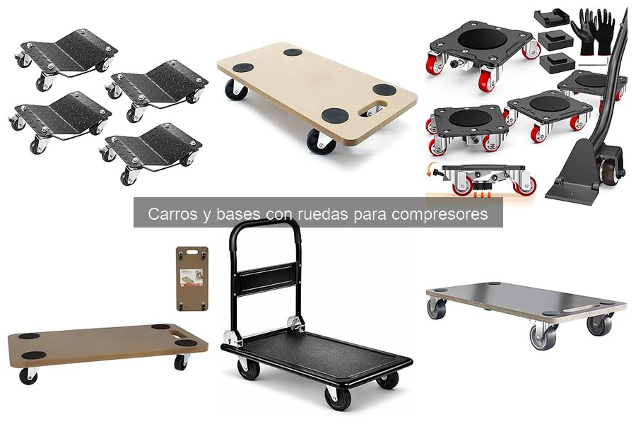 Precios y dónde comprar carros con ruedas para compresores