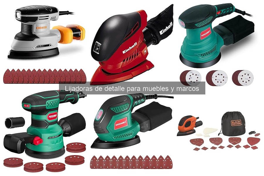 Problemas comunes con lijadoras de detalle y soluciones
