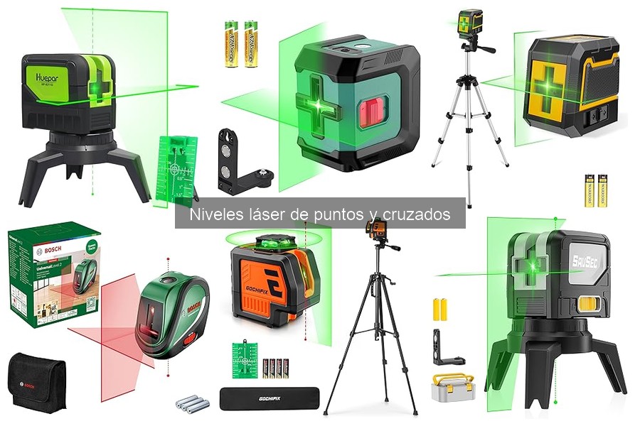 ¿Qué es un nivel láser de puntos y cruzados?