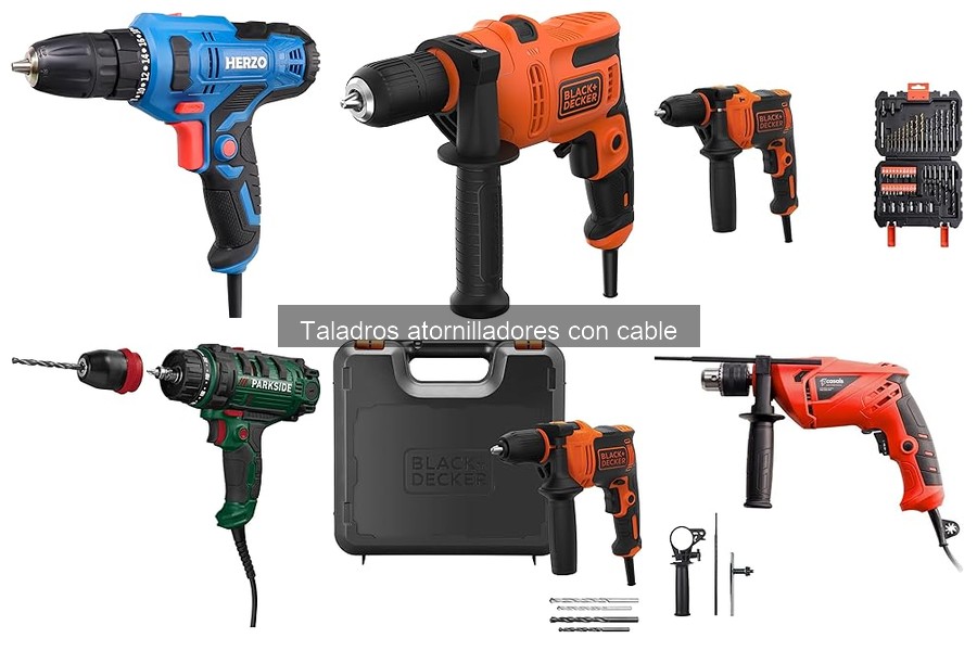 ¿Qué es un taladro atornillador con cable? Características clave
