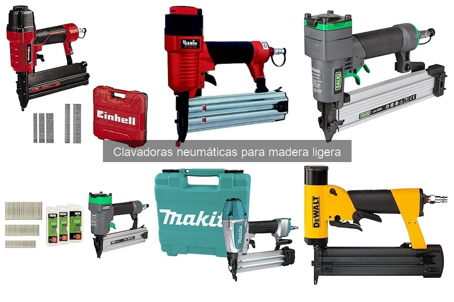 ¿Qué es una clavadora neumática para madera ligera?