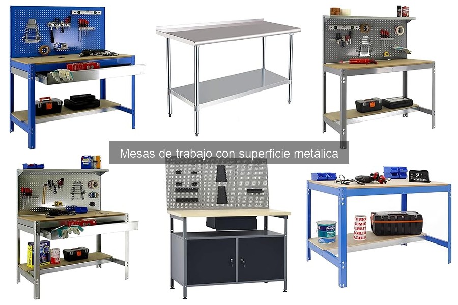 ¿Qué es una mesa de trabajo con superficie metálica?
