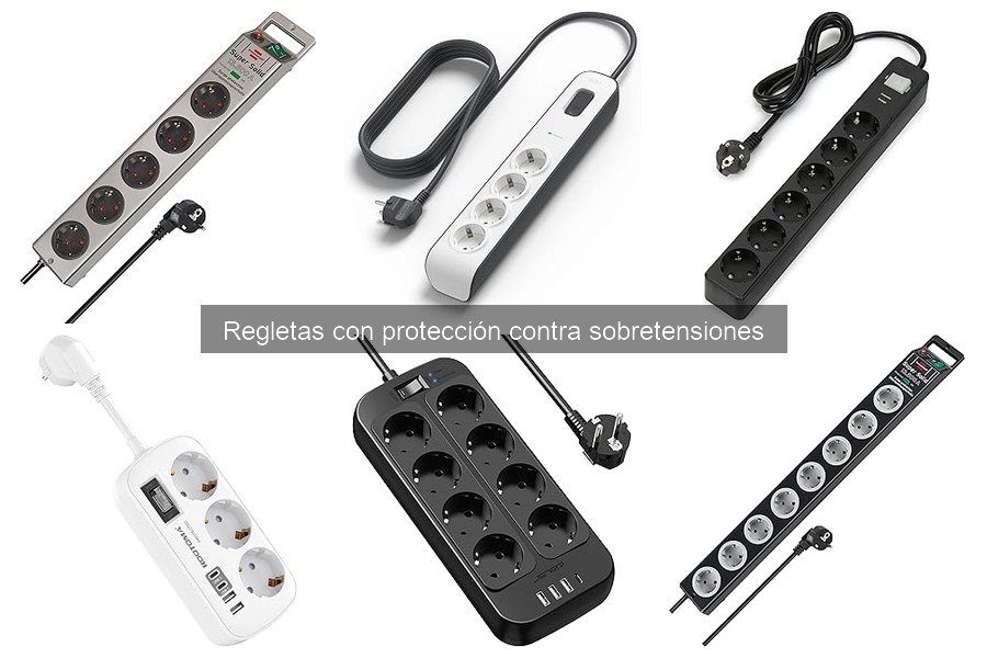 ¿Qué es una regleta con protección contra sobretensiones?