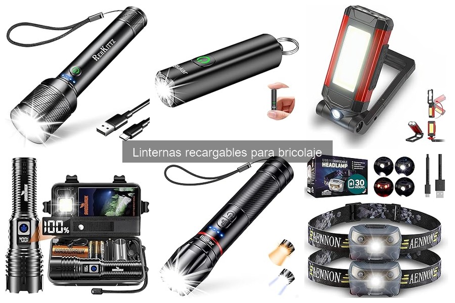 ¿Qué son las linternas recargables para bricolaje?