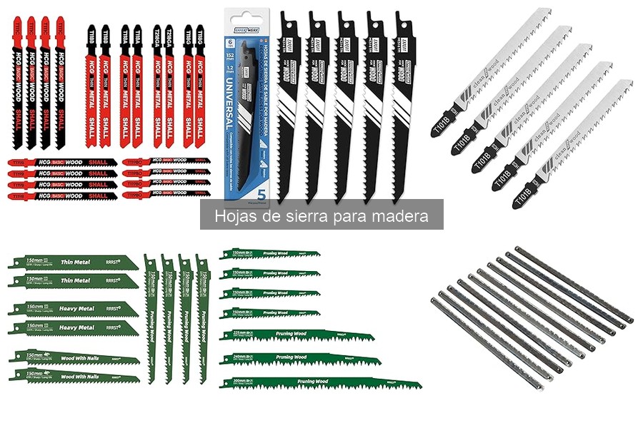 Señales de desgaste en hojas de sierra para madera