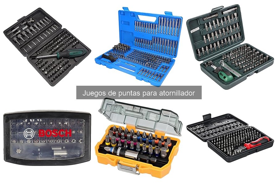 Situaciones donde no usar un juego de puntas para atornillador