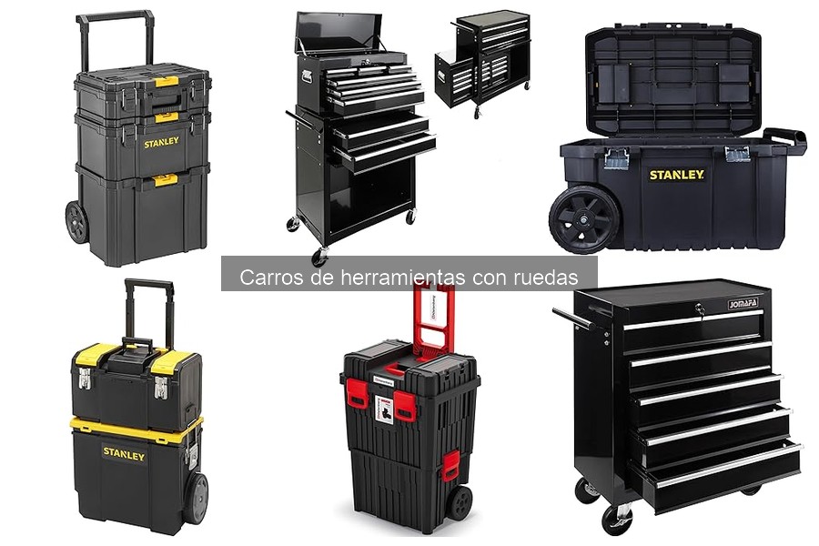 Soluciones para carros de herramientas con ruedas que no ruedan bien