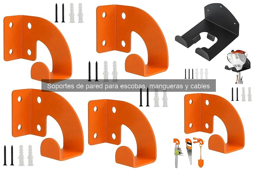 Soportes de pared para escobas, mangueras y cables: ¿Qué son?