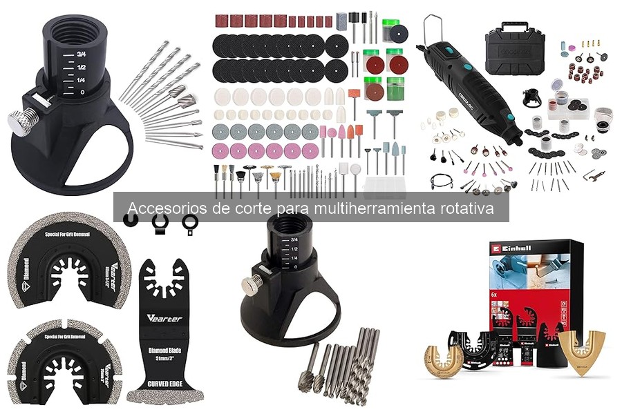 Tipos de accesorios de corte para multiherramienta rotativa
