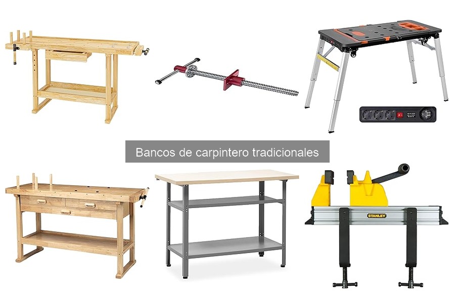Tipos de bancos de carpintero y sus características esenciales