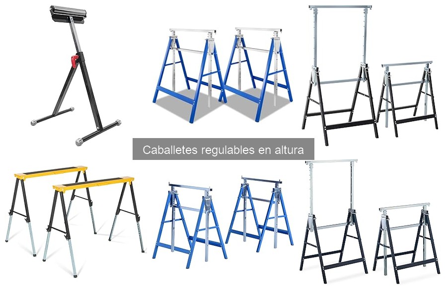 Tipos de caballetes regulables en altura para bricolaje