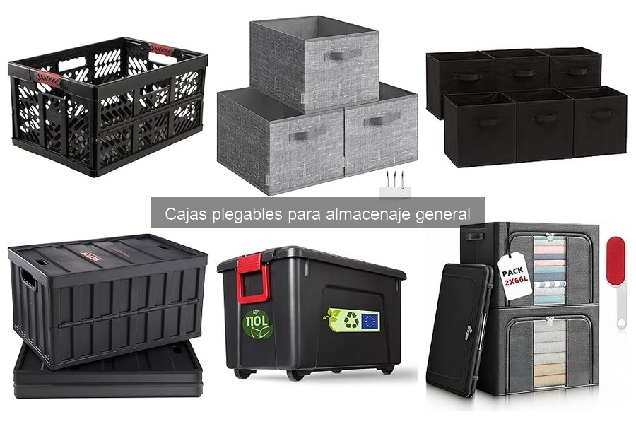 Tipos de cajas plegables para almacenaje: opciones y usos