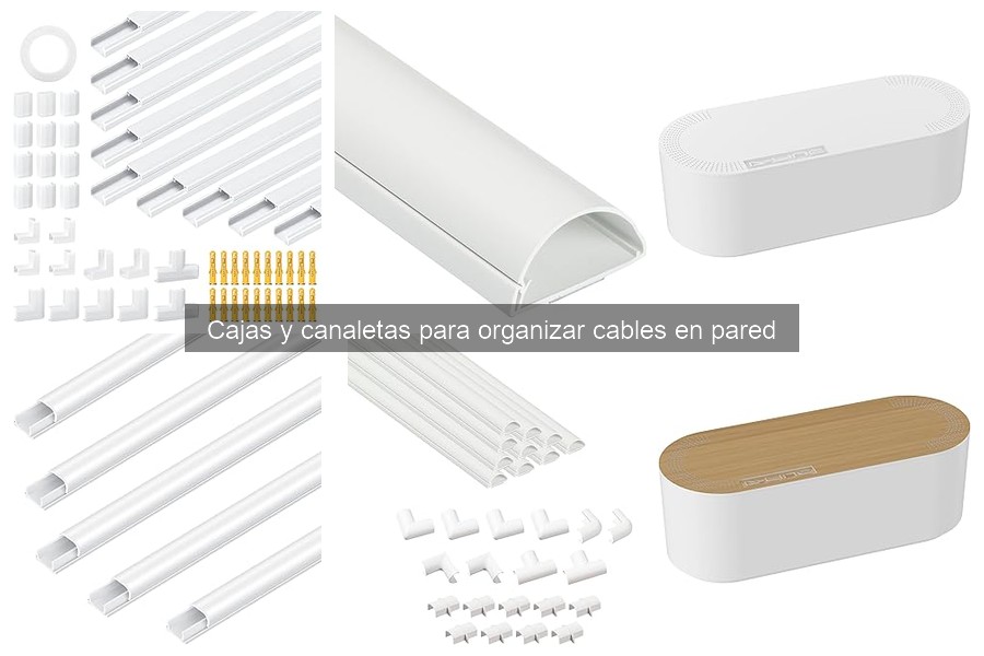 Tipos de cajas y canaletas para organizar cables en pared