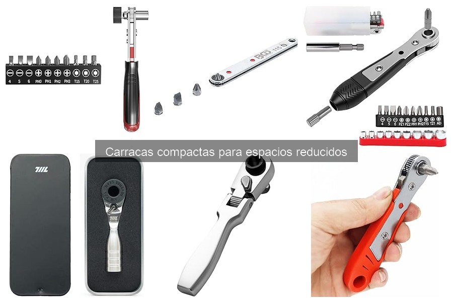 Tipos de carracas compactas para espacios reducidos