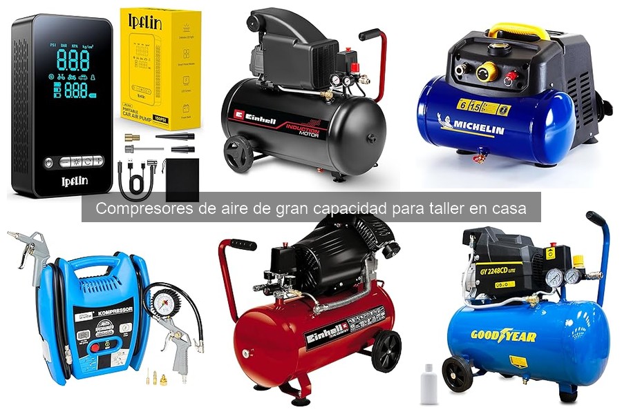 Tipos de compresores de aire de gran capacidad para talleres