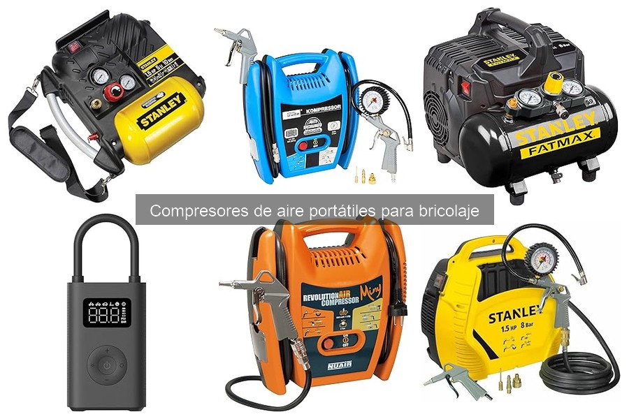 ** Tipos de compresores de aire portátiles para bricolaje