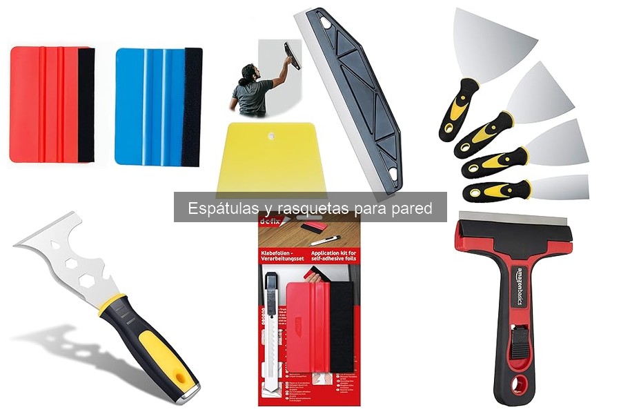 Tipos de espátulas y rasquetas para pared: guía básica