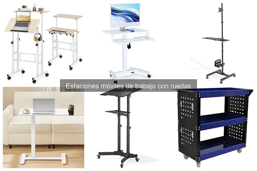 Tipos de estaciones móviles de trabajo con ruedas