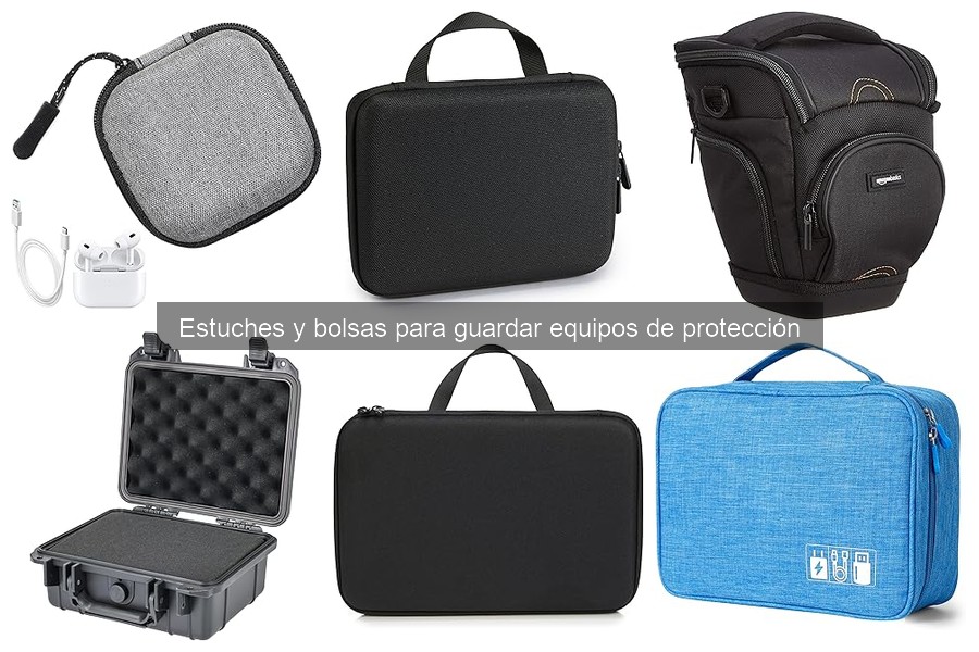 Tipos de estuches y bolsas para equipos de protección