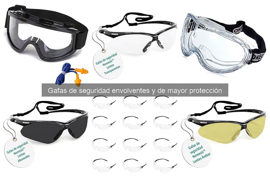 Tipos de gafas de seguridad envolventes para proteger tus ojos