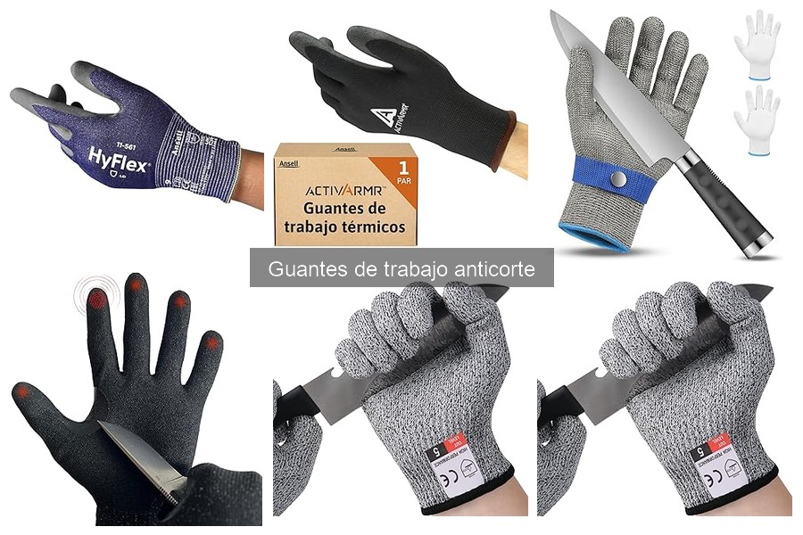 Tipos de guantes de trabajo anticorte: guía completa