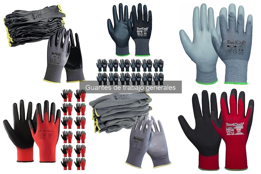 Tipos de guantes de trabajo generales y sus diferencias